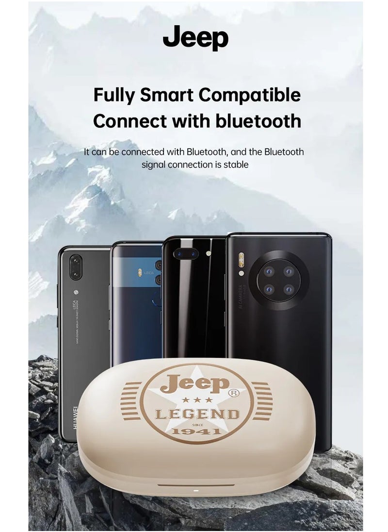 Jeep - Jeep JPEC001 Wireless Open Bluetooth Headphones - Black - Image 1