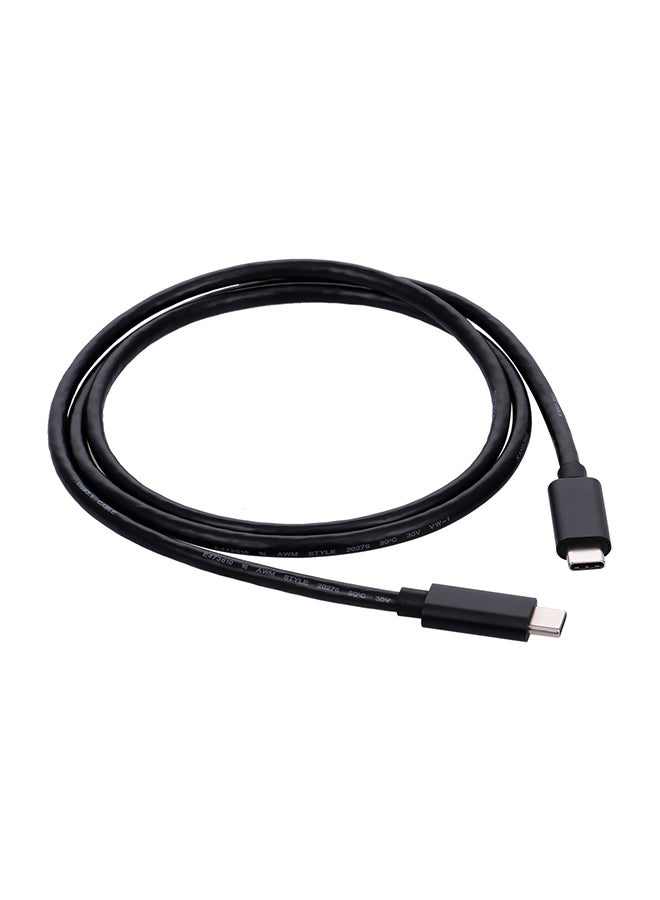Type-C To Type-C USB Data Charging Cable Black - Image 1