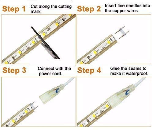 Gesto 40 Meter Rope Led Strip Lights Outdoor Lights Waterproof for Balcony DecorationHome Decor Diwali Decoration RGB Strip Light for Diwali Decoration with Mode Change Controller Multicolor - Image 4