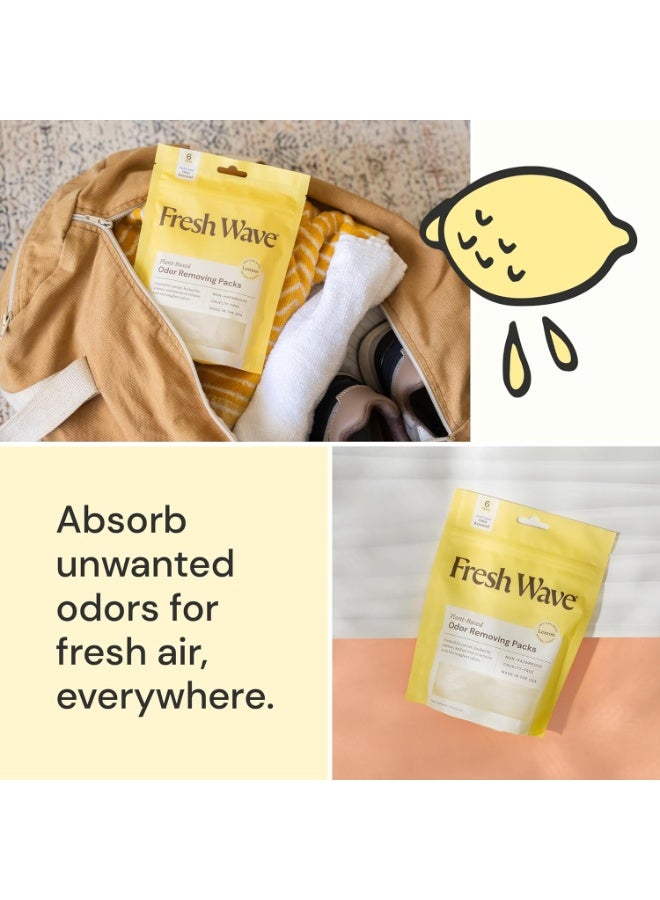 Fresh Wave Fresh Wave Lemon Odor Eliminating & Deodorizing Packs | Bag of 6 | Safer Odor Relief for Small Spaces | Natural Plant-Based Odor Eliminator | Odor Absorbers for Home  - Image 3