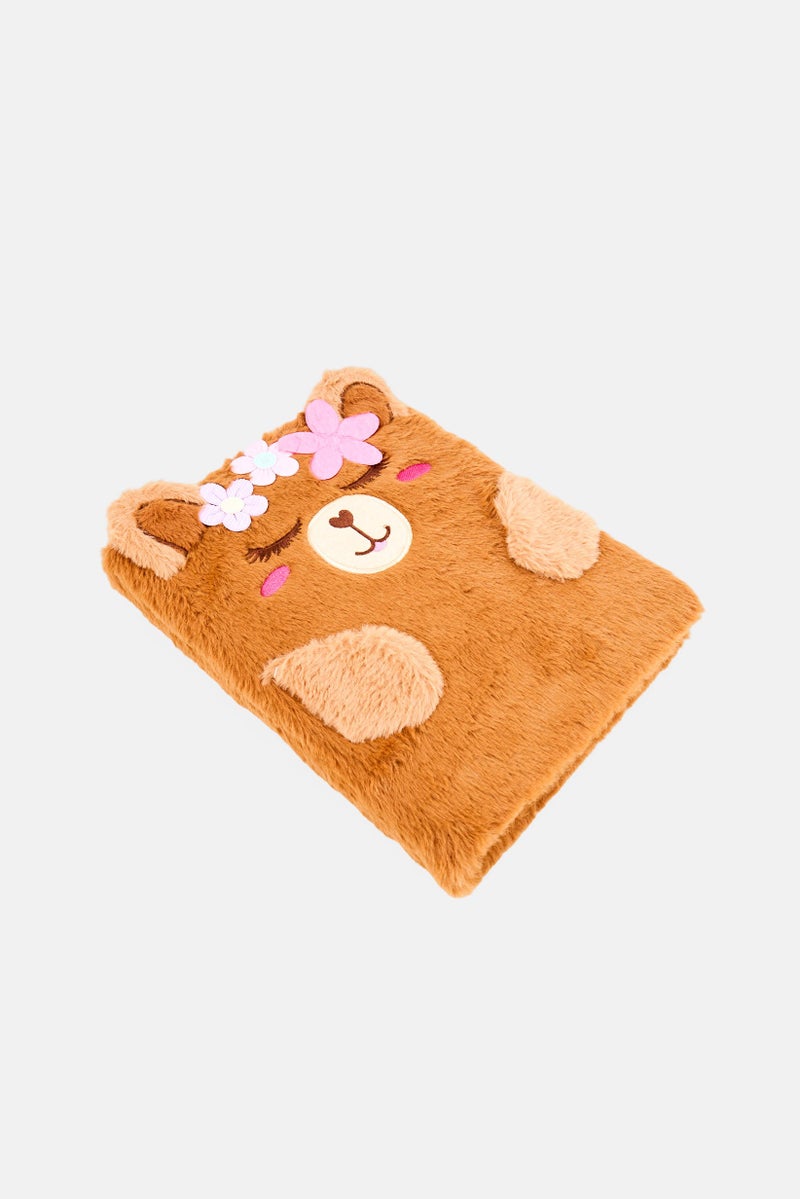 VOTUM Large Bear Furry Sketchbook, Brown - Image 2