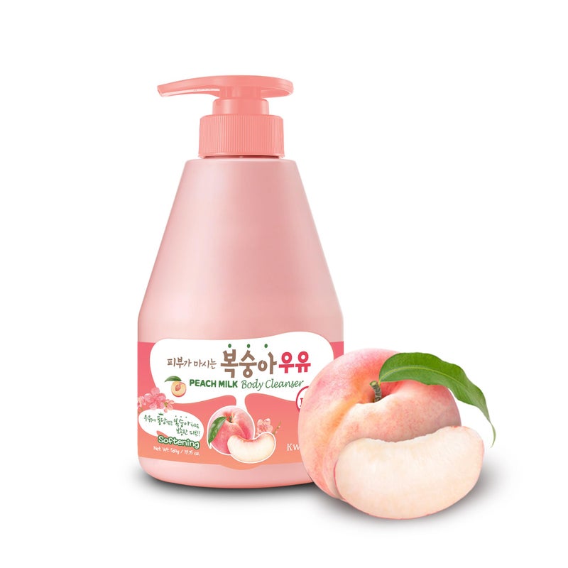 Kwailnara Peach Milk Body Wash â€“ Korean Body Wash with Peach Extract for Clear and Bright Skin 560 g / 19.75 oz. - Image 1