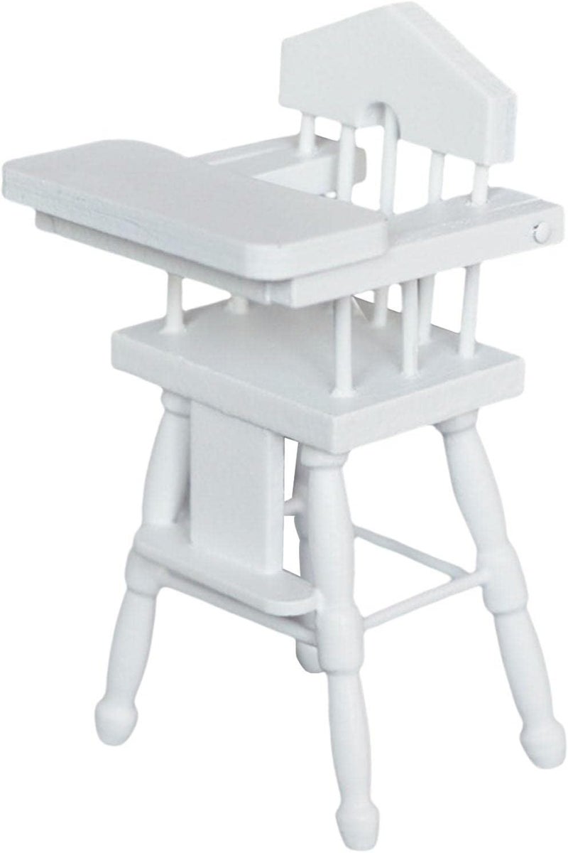 klarako Doll High Chair Dolls House Furniture Decor Stool Chair Miniature High Chair for Bedroom - Image 3