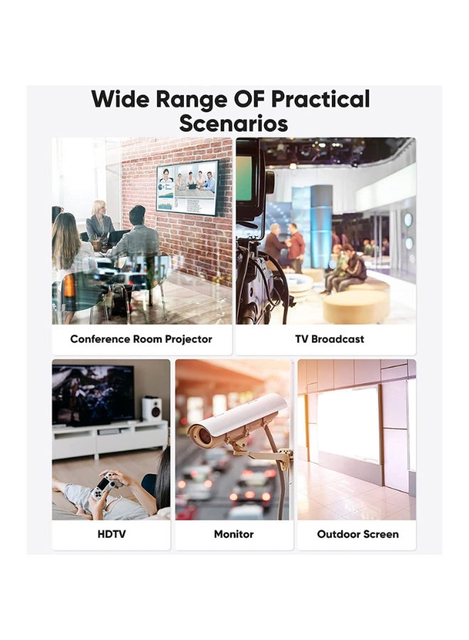 8K HDMI Cable, Nylon Braided 2.1 HDMI CL3 Rated Support Dolby Atmos, 8K@60Hz/4K@120Hz, Ultra Speed 48Gbps, eARC, HDCP 2.2 & 2.3, Dynamic HDR Compatible with Monitor/Projector/Sw-itch/PS5/Xbox-x (10M) - Image 3