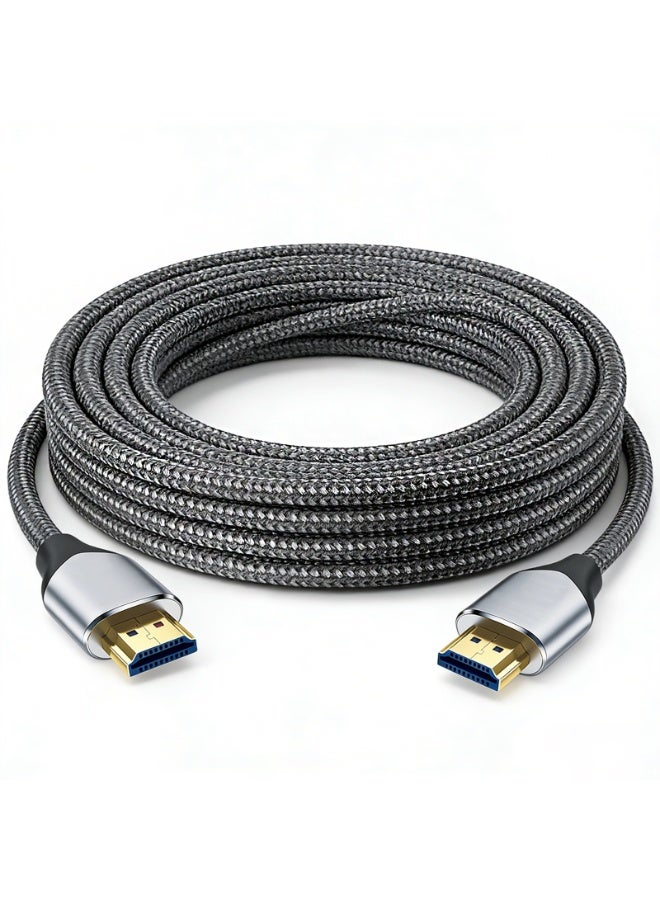 8K HDMI Cable, Nylon Braided 2.1 HDMI CL3 Rated Support Dolby Atmos, 8K@60Hz/4K@120Hz, Ultra Speed 48Gbps, eARC, HDCP 2.2 & 2.3, Dynamic HDR Compatible with Monitor/Projector/Sw-itch/PS5/Xbox-x (10M) - Image 1