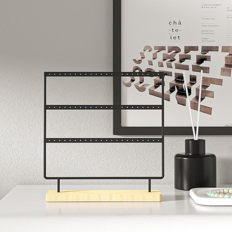Julysky Earring Holder Organizer,Earring Holder Stand for Hanging Earrings,Earring Display Standï¼ŒEarring Organizer Standï¼ŒEarring Tree (Black, 3 Layers) - Image 5