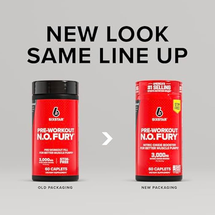 Six Star Nitric Oxide Supplements for Men & Women, Muscle Builder (60 Count) - Nitric Oxide Booster Pills Muscle Pump Pre Workout Supplement - Sports Nutrition for Muscle Building, Strength & Energy - Image 2