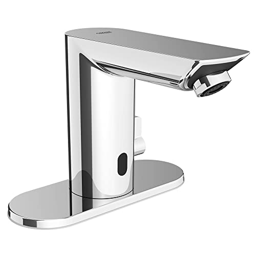 GROHE 36468000 Bau Cosmopolitan E Touchless Electronic Faucet Less Mixing, Battery-Powered, DC, Starlight Chrome - Image 1
