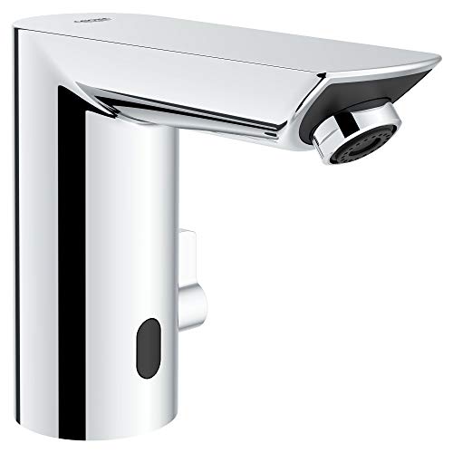 GROHE 36468000 Bau Cosmopolitan E Touchless Electronic Faucet Less Mixing, Battery-Powered, DC, Starlight Chrome - Image 2