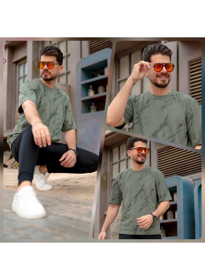 ترنج رجالي صيفي اوڤر سايز قطن - Image 1