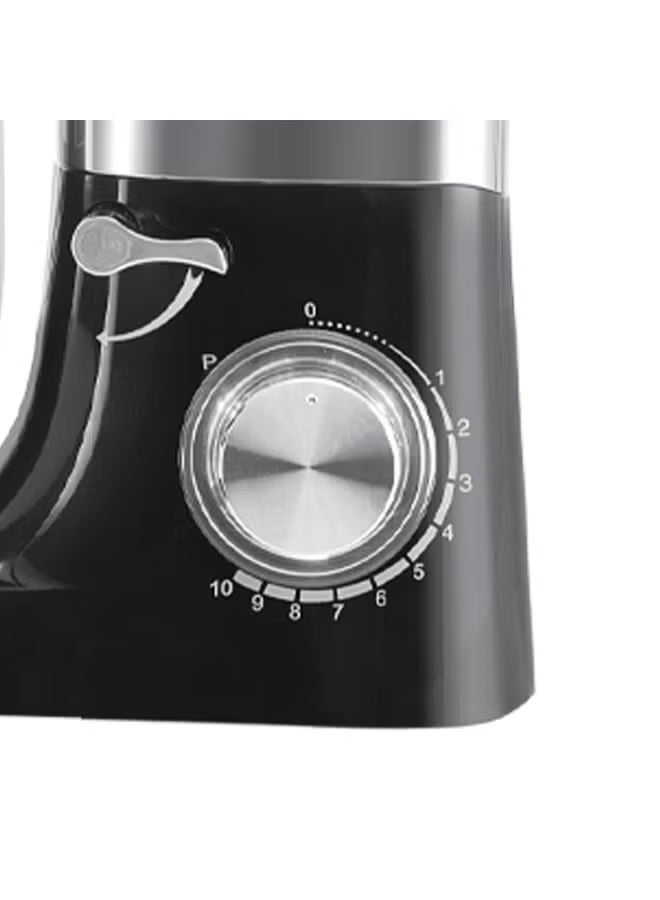 Mienta Platinum Plus Stand Mixer with Accessories, 5.5L, 1300W, Black - KM38332A - Image 3