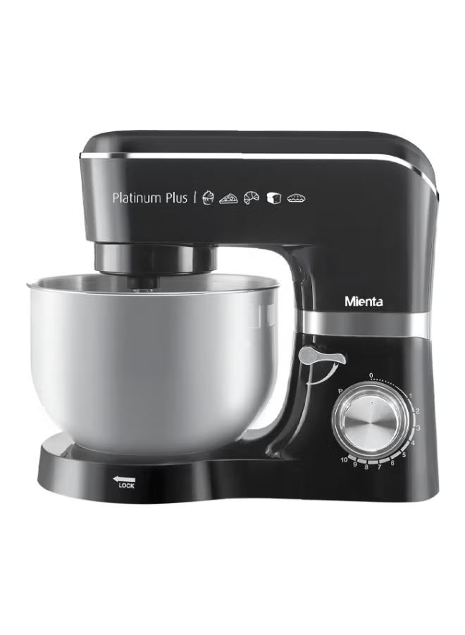 Mienta Platinum Plus Stand Mixer with Accessories, 5.5L, 1300W, Black - KM38332A - Image 2
