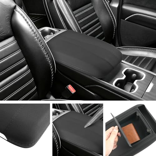 SXCY for 2025 2026 Chevy Traverse Armrest Cover for 2024 2025 2026 Chevy Traverse/GMC Acadia Accessories 2025 2026 Traverse/Acadia Center Console Cover Silicone Full Cover(w/Privacy Storage) - Image 5