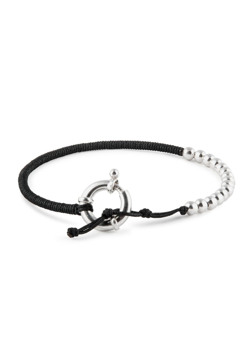 Minza ” Orb ”Pure 925 Sterling Silver, Handmade Bracelet for Men, Woven & Braided Bracelet, 3.500 grams of Silver, Jewelry for Casual & Special Occasion - Image 1