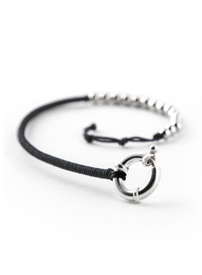 Minza ” Orb ”Pure 925 Sterling Silver, Handmade Bracelet for Men, Woven & Braided Bracelet, 3.500 grams of Silver, Jewelry for Casual & Special Occasion - Image 2