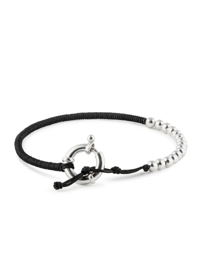 Minza Minza ” Orb ”Pure 925 Sterling Silver, Handmade Bracelet for Men, Woven & Braided Bracelet, 3.500 grams of Silver, Jewelry for Casual & Special Occasion