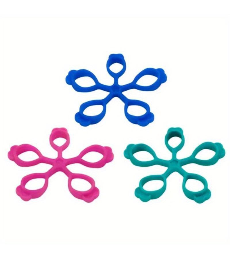 Turquoise Finger Expander Hand Grip Strengthener For Guitar Climbing Carpal Tunnel Exercise - Image 1
