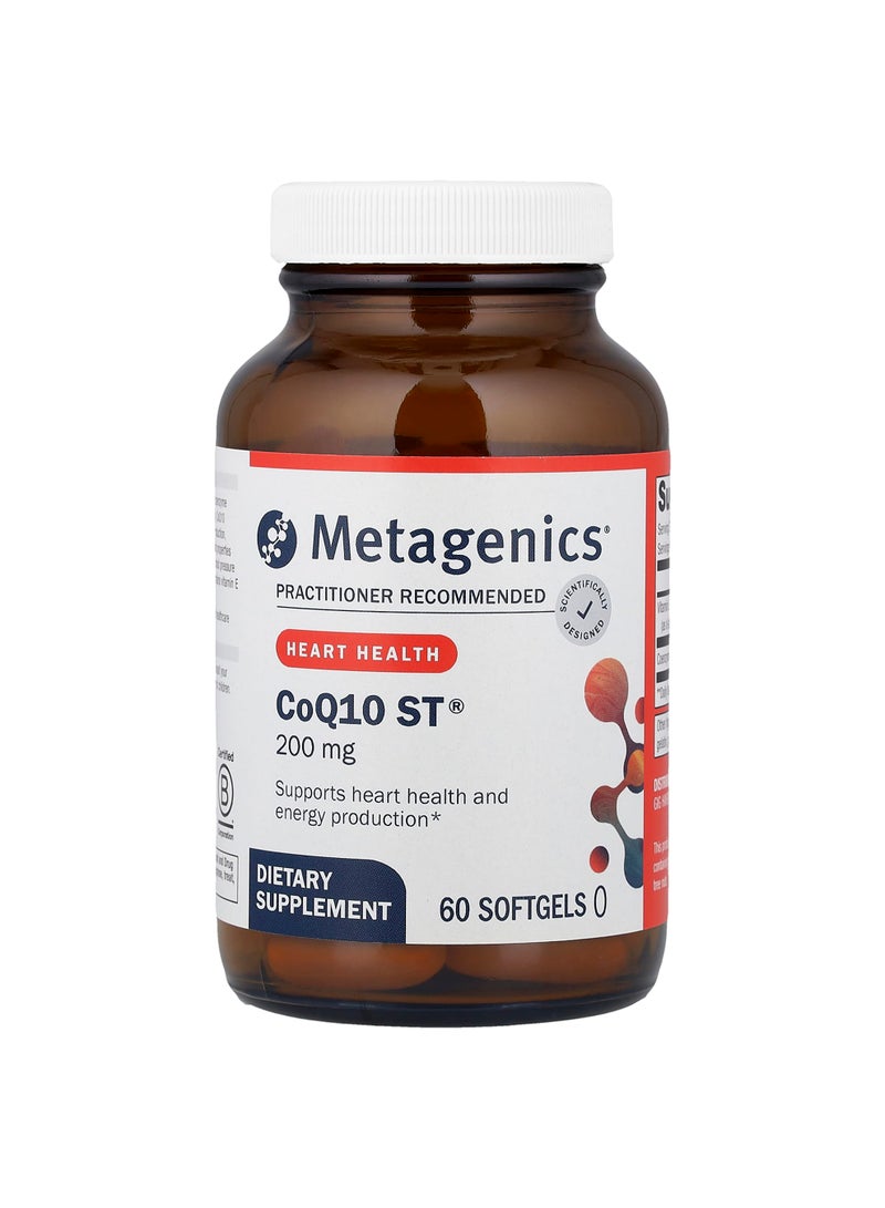 Metagenics CoQ10 ST®, 200 mg, 60 Softgels