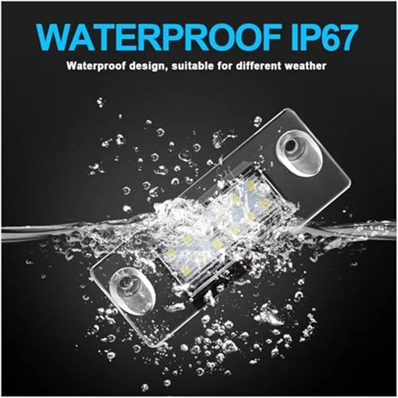 QASULER 2pcs Error Free Car License Plate Light - Image 5
