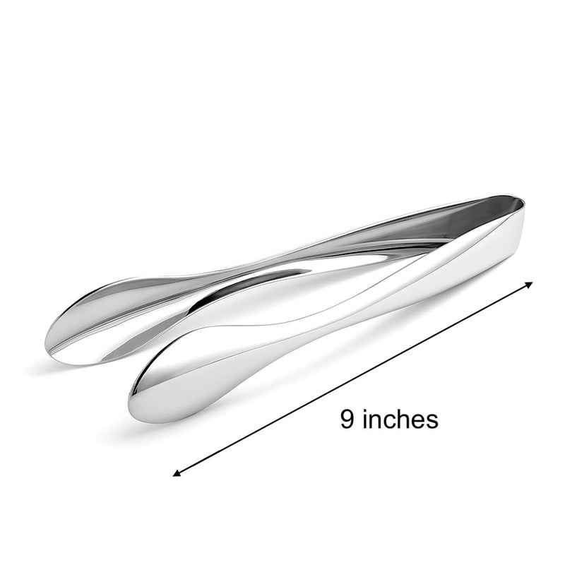 Natier Premium Stainless Steel Serving Tongs (9'' Large) - Image 2