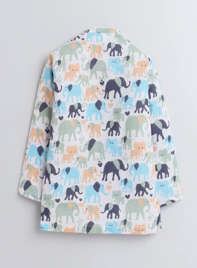 POLKA TOTS Elegant Traditional Dhoti Kurta Set for Baby Boys - Soft Cotton Ethnic Dress for Festivals - Comfortable Indian Outfit for Infants & Toddlers (Color: Multicolor, 12-18 M) - Image 4