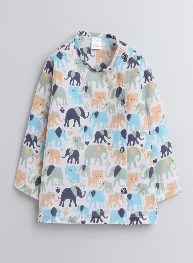 POLKA TOTS Elegant Traditional Dhoti Kurta Set for Baby Boys - Soft Cotton Ethnic Dress for Festivals - Comfortable Indian Outfit for Infants & Toddlers (Color: Multicolor, 12-18 M) - Image 3