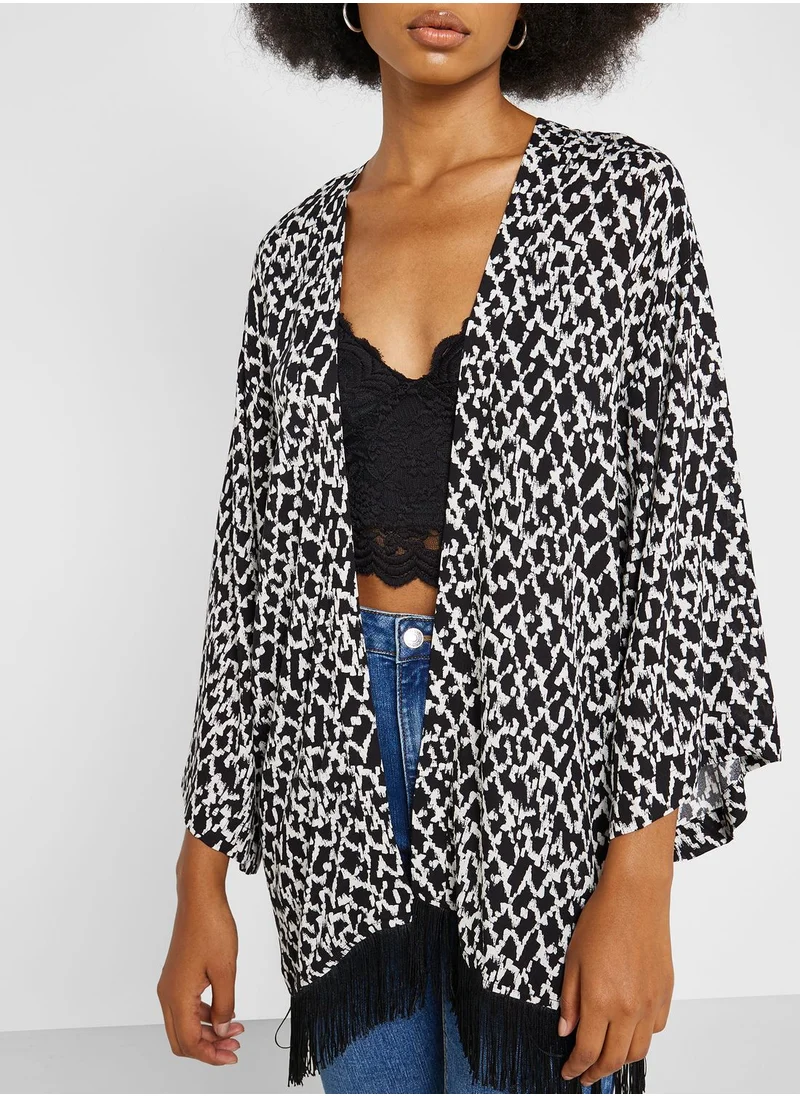 NEW LOOK Balloon Sleeve Front Open Top