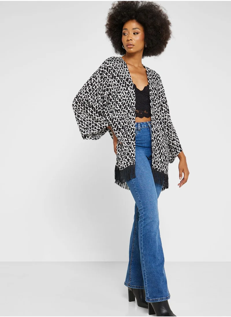 NEW LOOK Balloon Sleeve Front Open Top