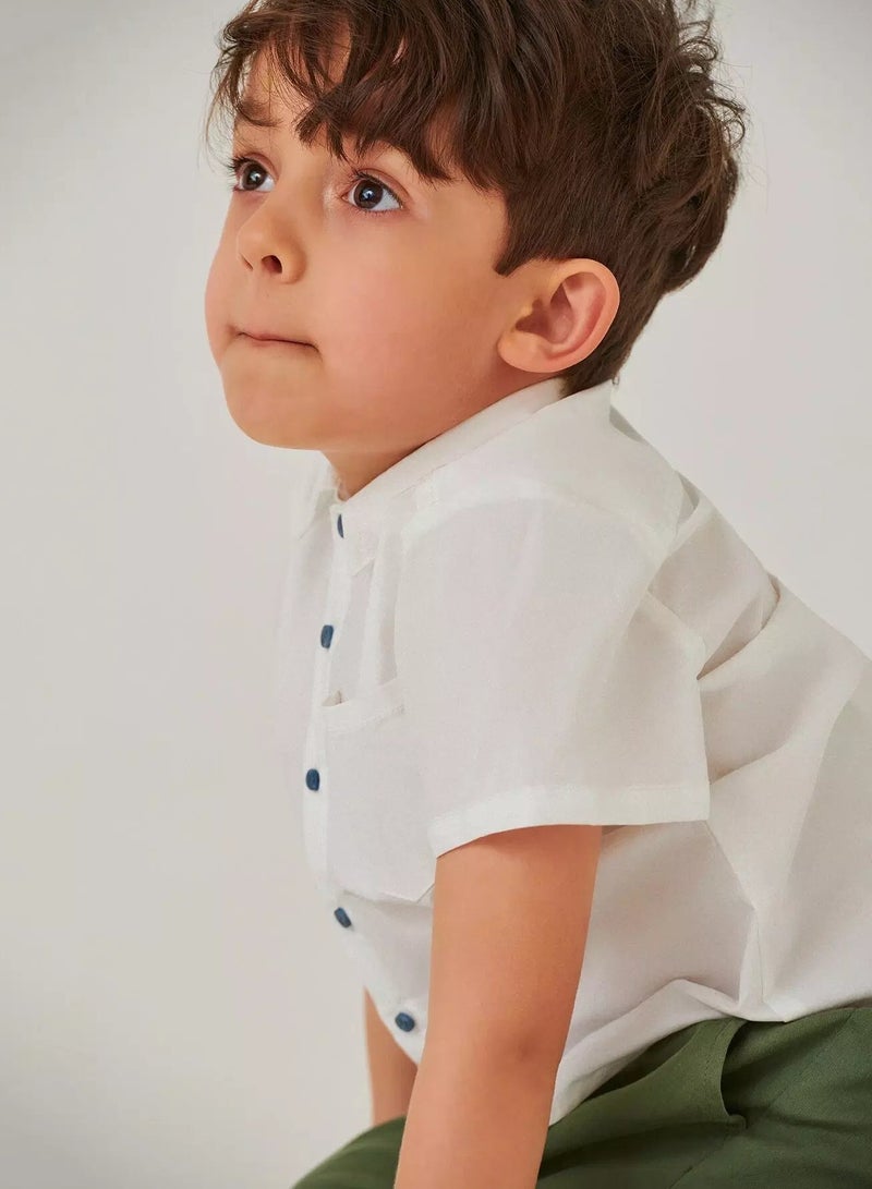 Toddler Boys Patch Pocket Shirt  - Image 3