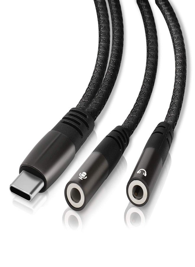 LecLooc USB C Microphone Adapter, USB C to 3.5mm Combo 3.5mm Hi Fi Audio & Mic Jack Splitter Compatible with iPhone 16 15 Pro Max/15 Pro/15 Plus,iPad Pro/Air, MacBook, Pixel 9 8 7, Galaxy S24 23 S22 - Image 1