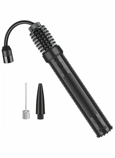 Portable Air Pump Sports Ball Tool Inflator Ball Pump with 1 Pcs Needles 1 Pcs Valve Adapter for Football Basketball Volleyball Rugby Balloons Swim Inflatables