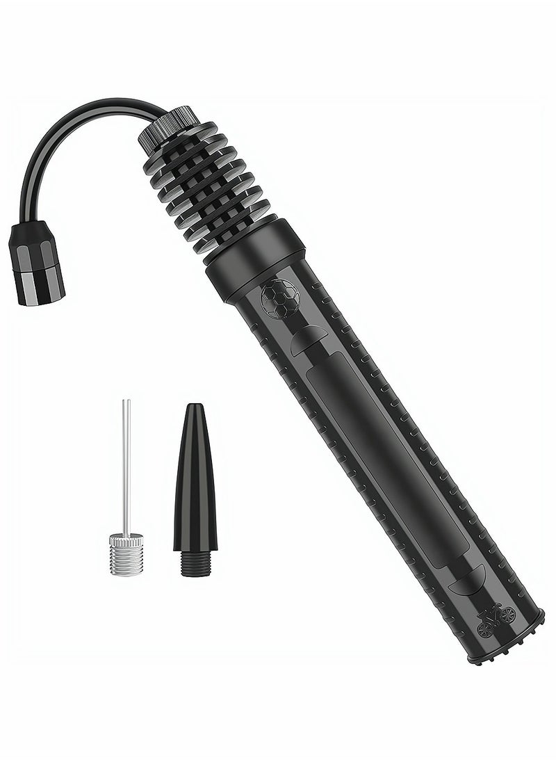 Portable Air Pump Sports Ball Tool Inflator Ball Pump with 1 Pcs Needles 1 Pcs Valve Adapter for Football Basketball Volleyball Rugby Balloons Swim Inflatables