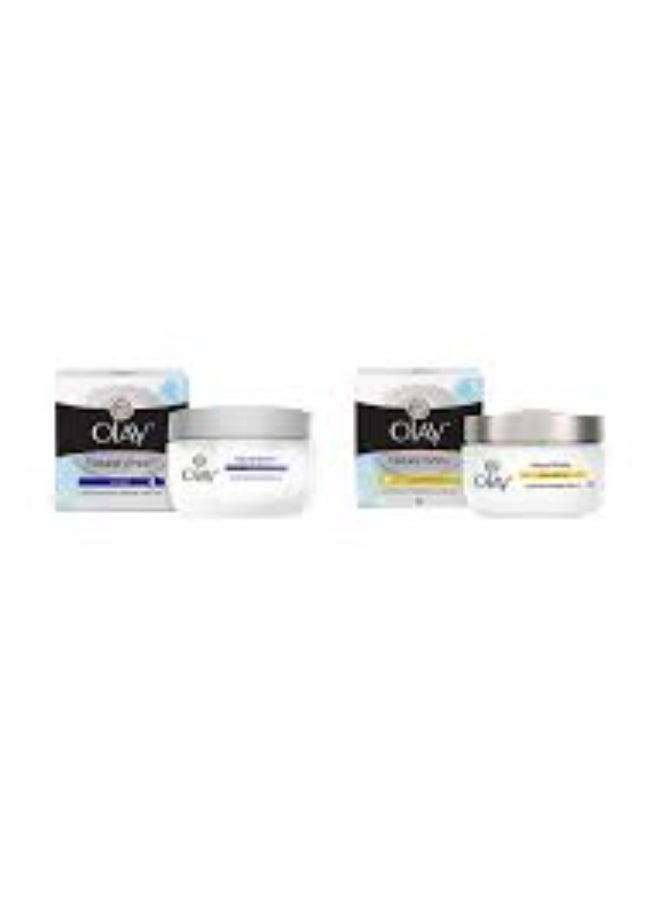 Olay Combo Natural aura Cream Set With SPF 24 Natural aura 50 eachgrams Natural White 50 eachgrams