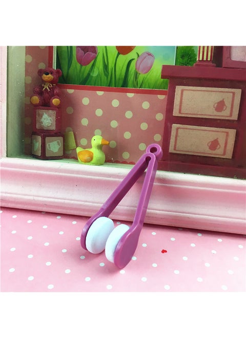 Multi-Function Portable Glasses Wipe with Brush Purple
