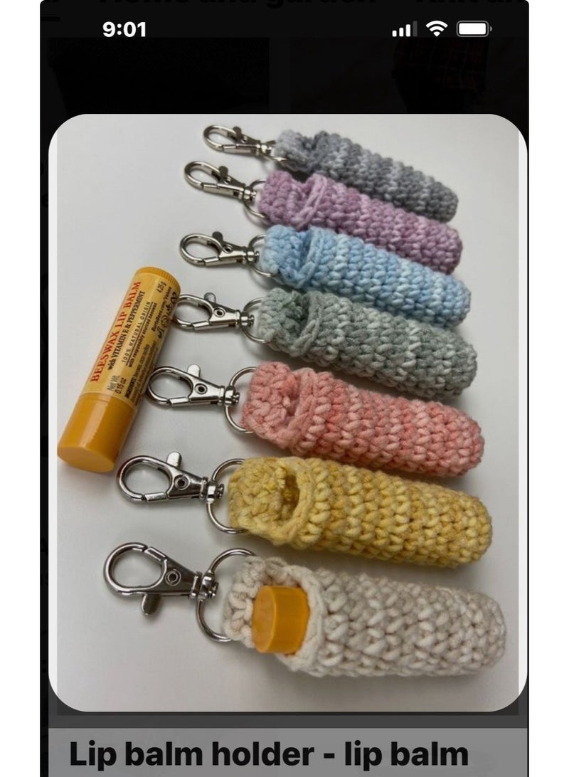 CROCHKA Charm | Cute Lip Balm Holder Case | Aesthetic Bag Accessory - Image 3