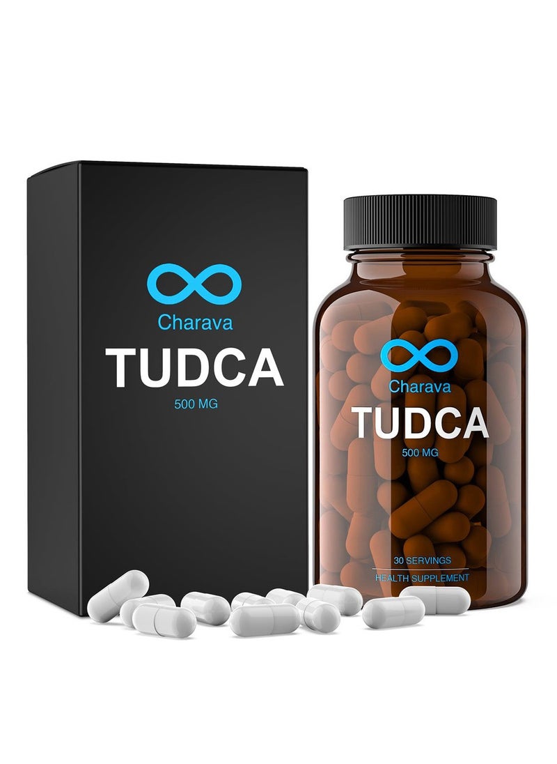 Charava Charava Tudca 500 mg | Liver Support & Detox | Promotes Healthy Cholesterol & Insulin | Vegan | UK Based & Tested | 30 Day Supply  - Image 1