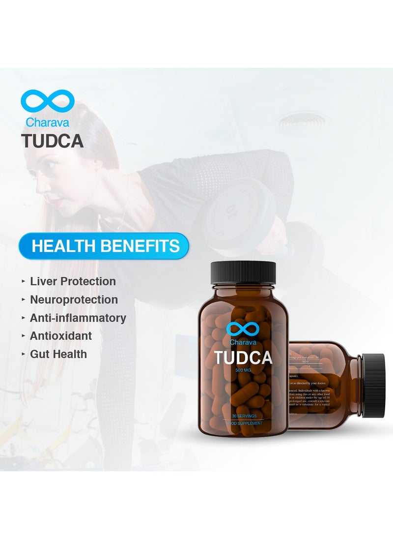 Charava - Charava Tudca 250mg | Liver Support & Detox | Promotes Healthy Cholesterol & Insulin | Vegan | UK Based & Tested | 30 Day Supply - Image 1