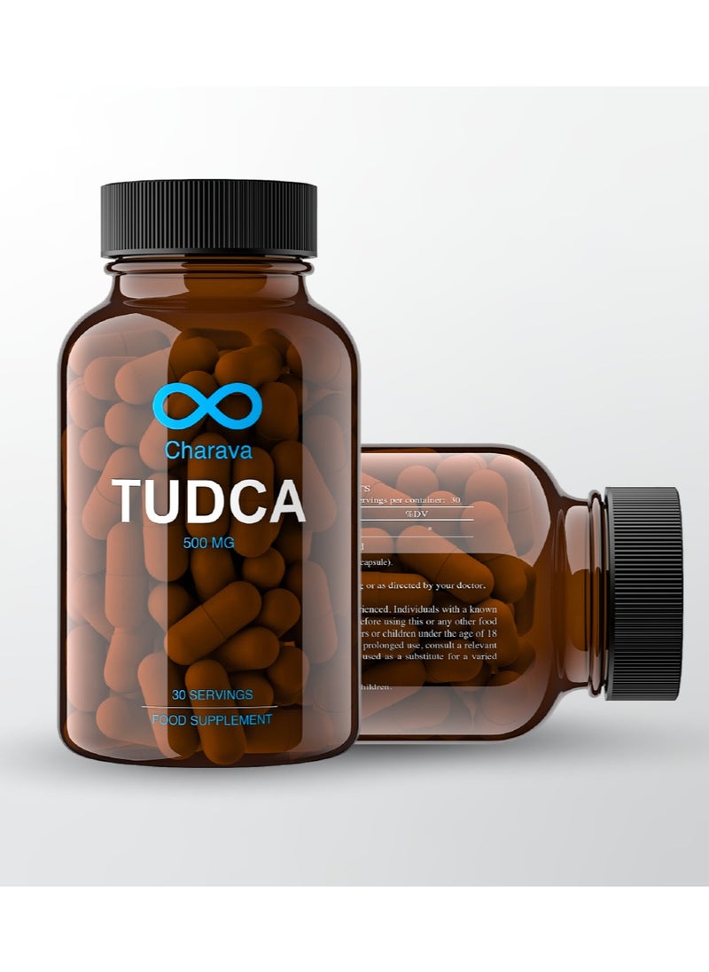 Charava - Charava Tudca 250mg | Liver Support & Detox | Promotes Healthy Cholesterol & Insulin | Vegan | UK Based & Tested | 30 Day Supply - Image 1