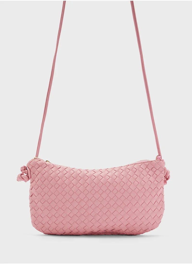 ايلا Woven Wristlet Clutch Bag