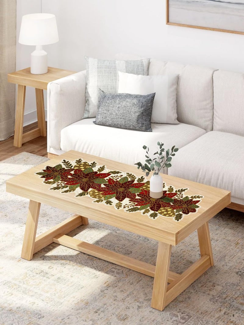 AIVIK Premium Handcraf Beautiful Beaded Table Runner Craftsmanship 13 36 Inch BR020 - Image 3
