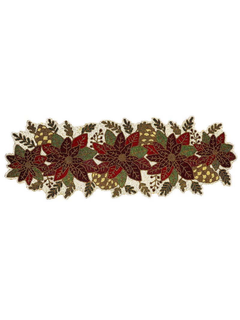 AIVIK Premium Handcraf Beautiful Beaded Table Runner Craftsmanship 13 36 Inch BR020 - Image 4