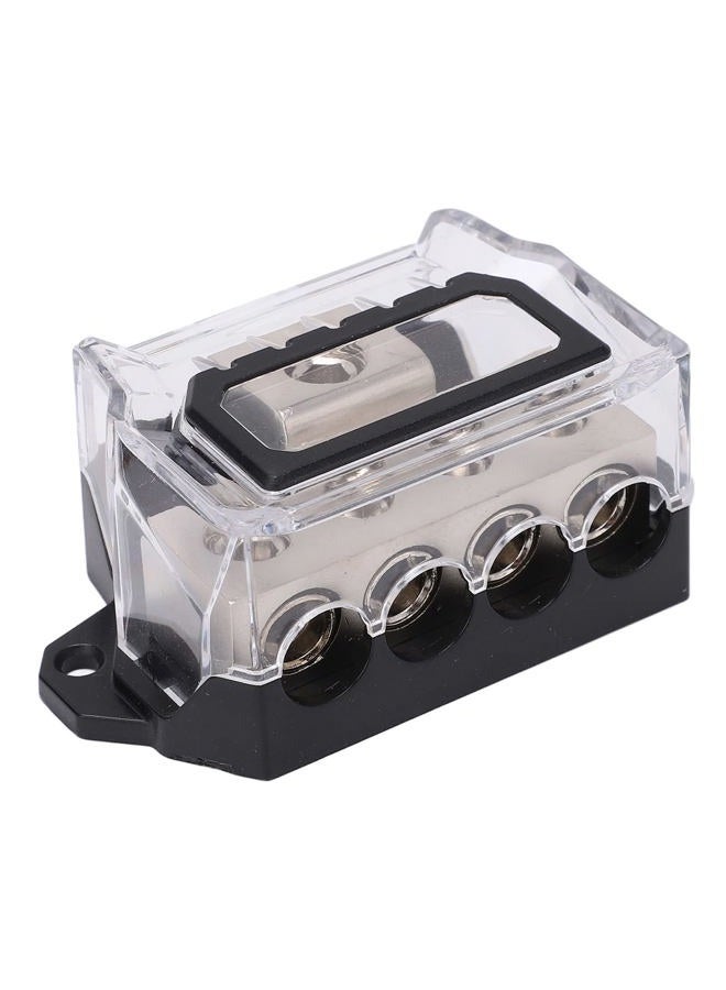 Aramox Power Ground Distribution Blocks, Power Distribution Block 0 Gauge to 4 Gauge Ground Wire Splitter Audio Distributor for Cars Boats - Image 1