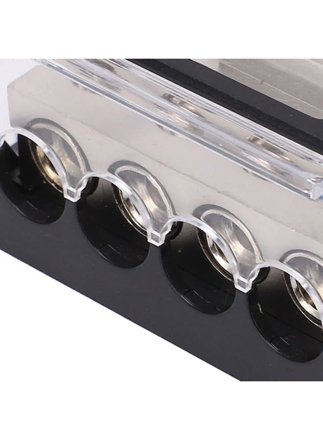 Aramox Power Ground Distribution Blocks, Power Distribution Block 0 Gauge to 4 Gauge Ground Wire Splitter Audio Distributor for Cars Boats - Image 4