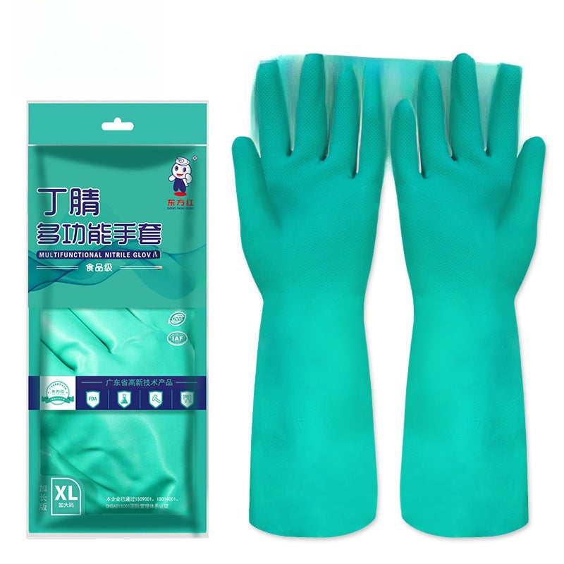 Multifunctional Nitrile Gloves for Kitchen Cleaning Green Green