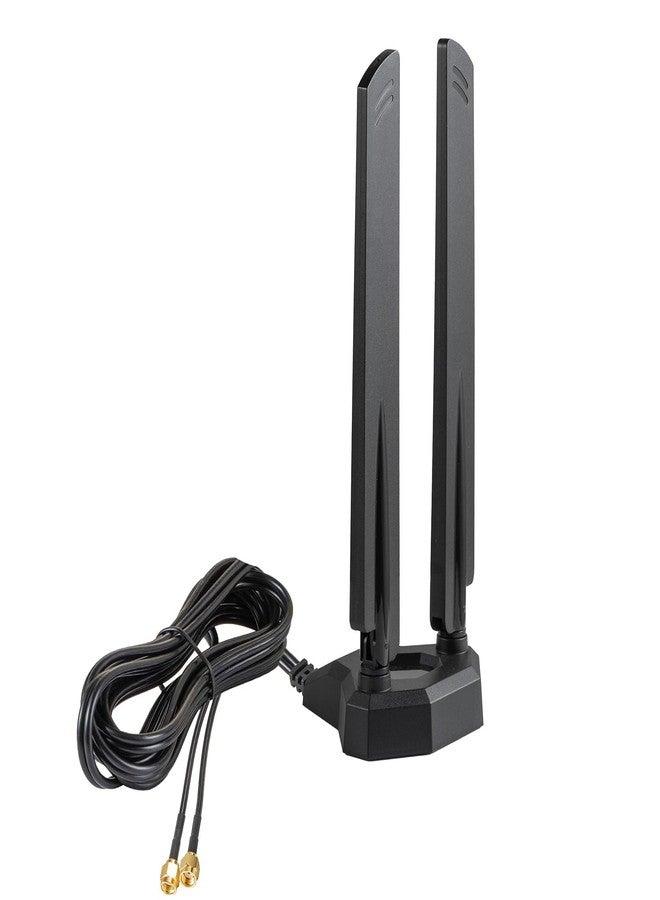 eifagur WiFi 6 6E Tri-Band 2.4GHz 5 GHz 6GHz Magnetic Base RP-SMA Antenna Boosts Signal for PC Desktop Computer Bluetooth Card WiFi 6E Card Gaming Motherboard - Image 1