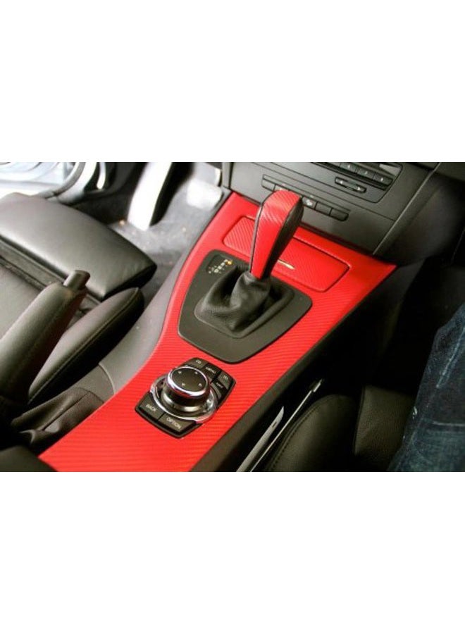 VViViD Dry Red Carbon Fibre High Gloss Vinyl Wrap Twill Weave Adhesive Film 12 Inches x 24 Inches Roll Air Release Decal Sheet - Image 3