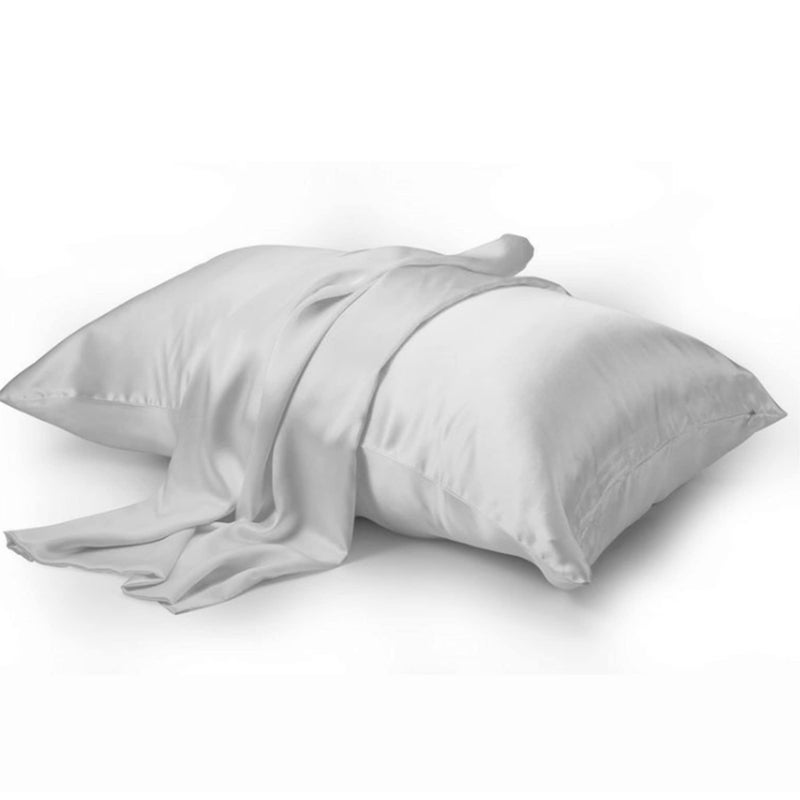 ROSEWARD Gray Silk Pillowcase for Hair and Skin Made in USA  Real 22 Momme Satin Pillowcase Queen with Zipper  6A Grade Mulberry Silk  Organic  Anti Acne  Anti Wrinkle  1 Pc 20""x30"" (Queen  Grey) - Image 4