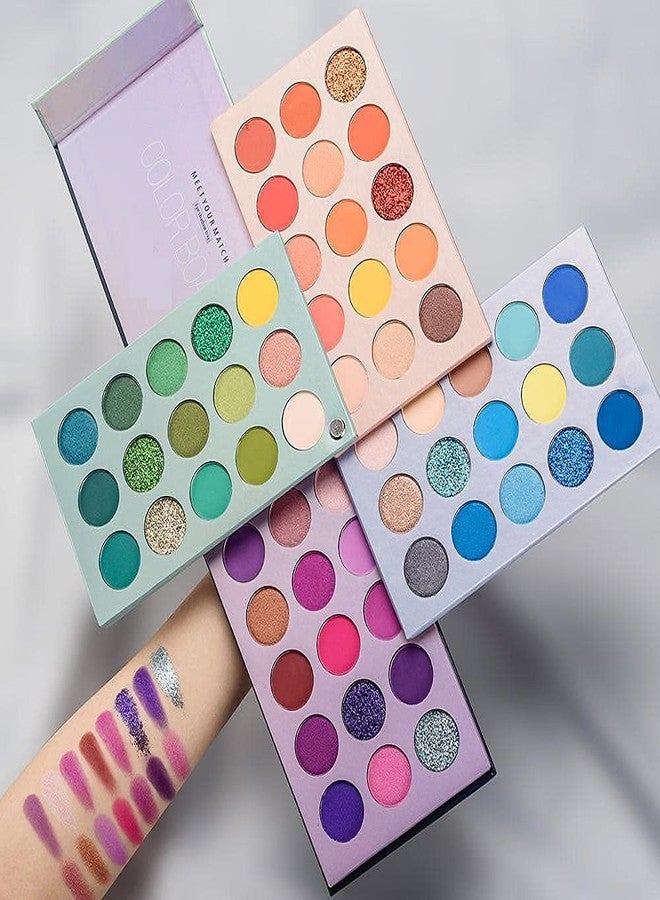 MAYBELUCKY 60 Color Eye shadow Palette Matte, Shimmer, Glitter All in One Highly Pigmented Color Board Eyeshadow Makeup Kit For Girls (All in One-Multicolor) - 75g - Image 4