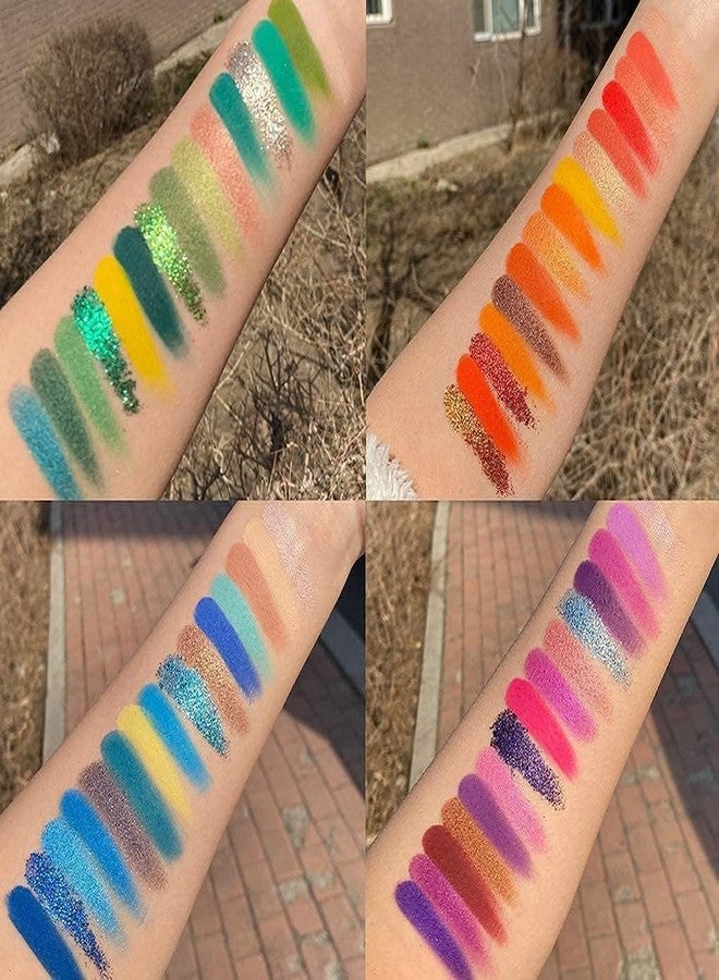 MAYBELUCKY 60 Color Eye shadow Palette Matte, Shimmer, Glitter All in One Highly Pigmented Color Board Eyeshadow Makeup Kit For Girls (All in One-Multicolor) - 75g - Image 2
