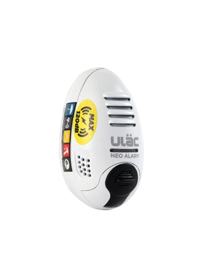 Ulac Lock AIR ALARM 120dB Alarm Disc Lock / WHITE - Image 1